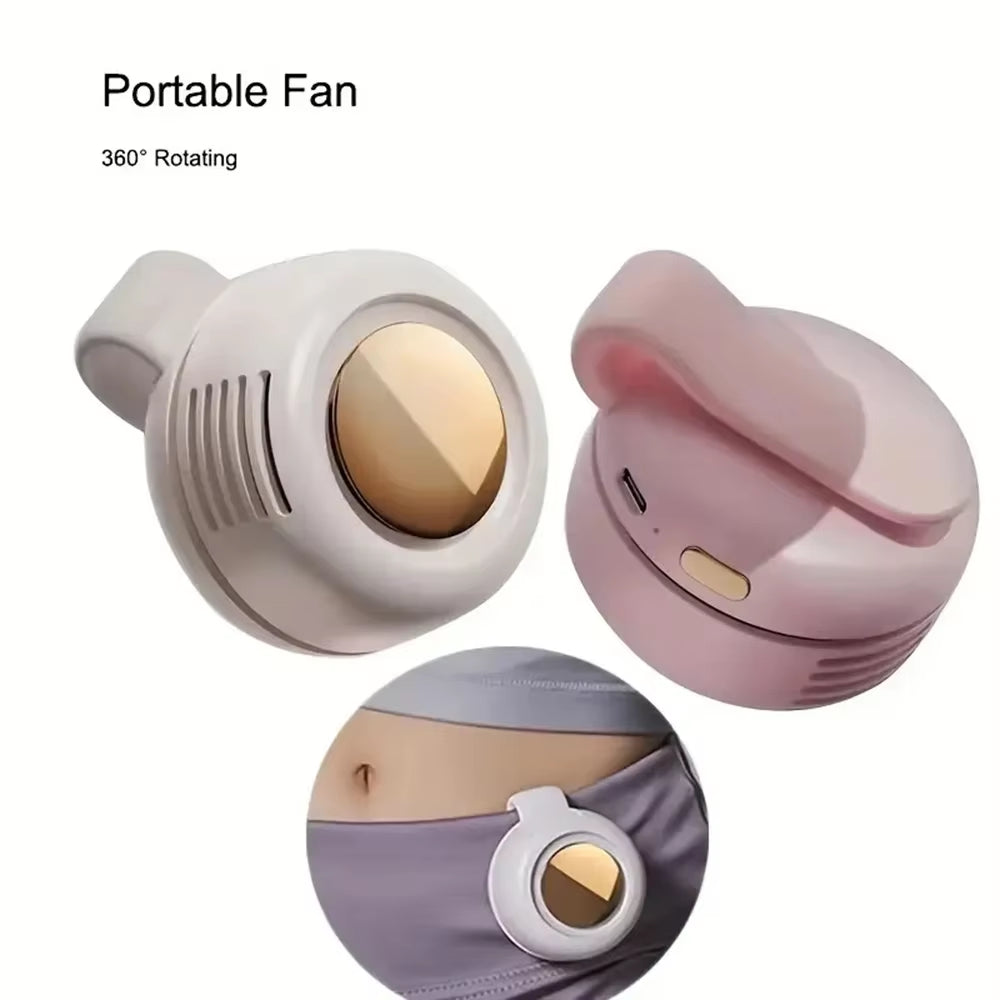 AeroBreeze Whirlwind Leafless Mini Fan – Silent, USB Rechargeable & Travel-Ready Cool Companion