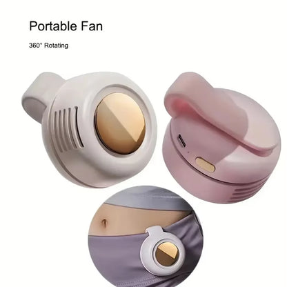 AeroBreeze Whirlwind Leafless Mini Fan – Silent, USB Rechargeable & Travel-Ready Cool Companion