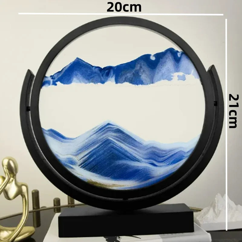 EternaFlow 3D Rotating Hourglass Sand Art