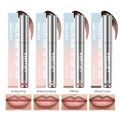 Peel & Reveal Waterproof Tattoo Lip Tint – Long-Lasting Matte Lip Stain & Contour Gloss