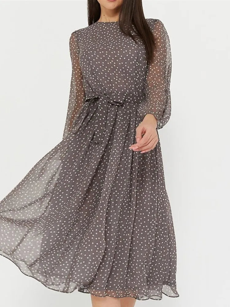 DotMuse Spring Chiffon Dress