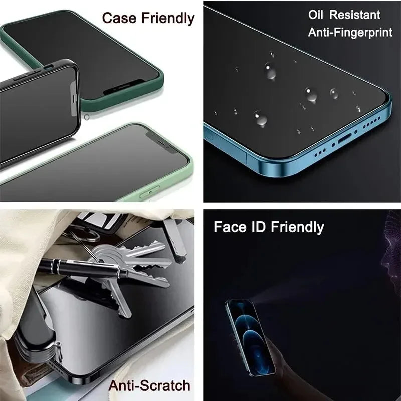 PrivacyGuard - Anti-Spy Screen Protector – For iPhone 16, 15, 14, 13 (Pro/Max/Mini) (1-5PCS)