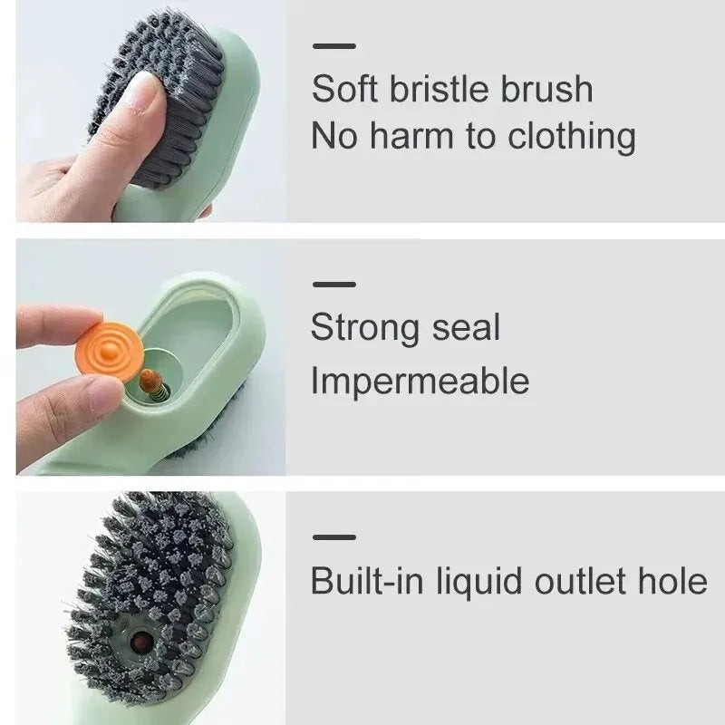 CleanEase Multi-Purpose Shoe & Clothes Brush