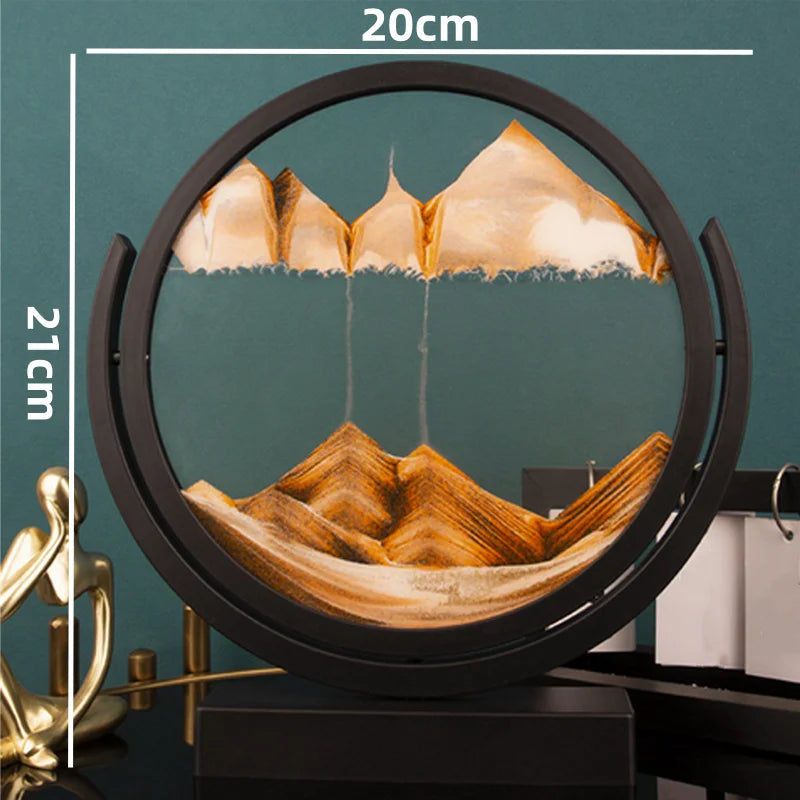 EternaFlow 3D Rotating Hourglass Sand Art