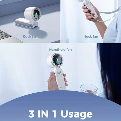BreezeFlex™ 180° Foldable Turbo Neck Fan - Small But Mighty - Hands-Free Cooling, Anywhere You Go
