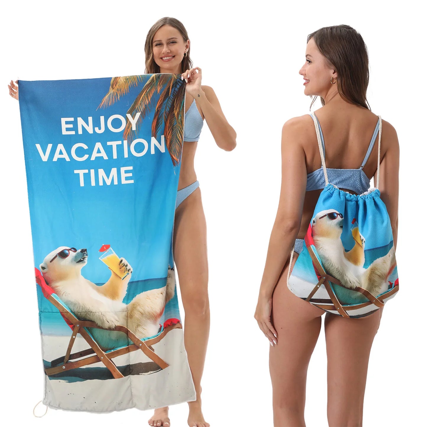 ToteTowel 2-in-1 Foldable Beach Towel & Carry Bag – Stylish, Portable, Ready to Go