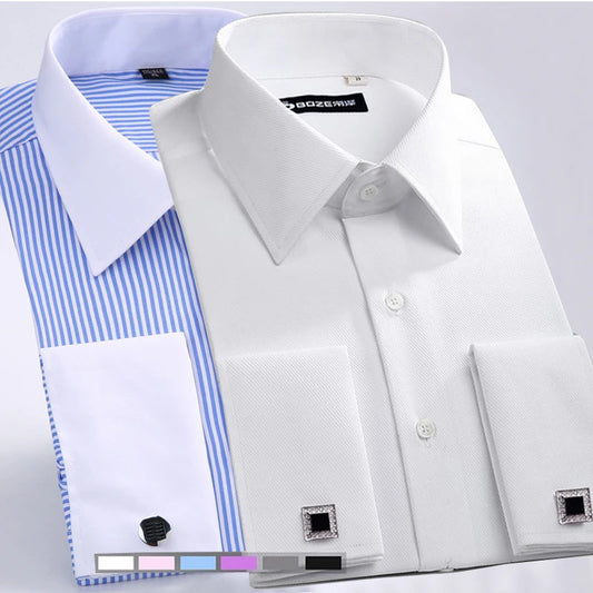 Prestige Men's French Cuff Dress Shirt