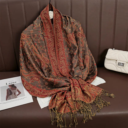 Elegance Paisley Winter Shawl