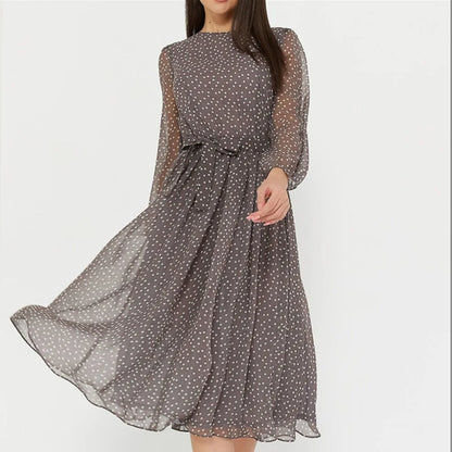 DotMuse Spring Chiffon Dress