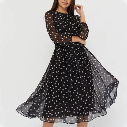 DotMuse Spring Chiffon Dress