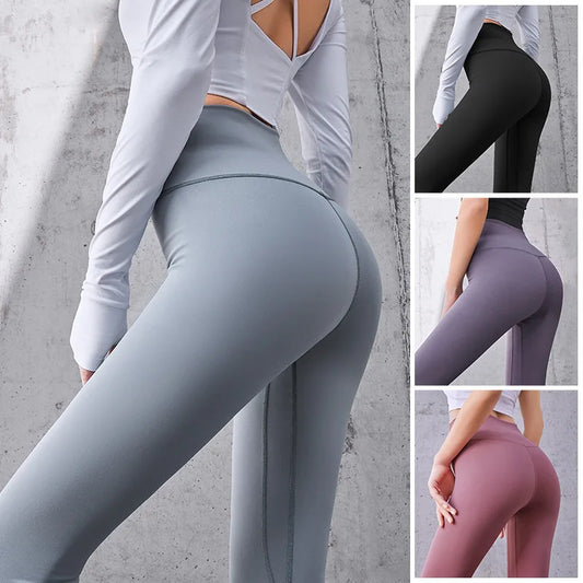 SculptFlex - High-Waist Ribbed Yoga Leggings