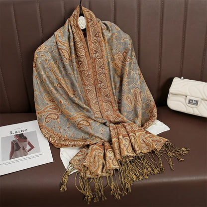 Elegance Paisley Winter Shawl