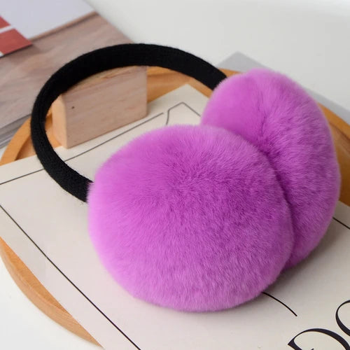 Luxury Fluff Rex Rabbit Fur Earmuffs