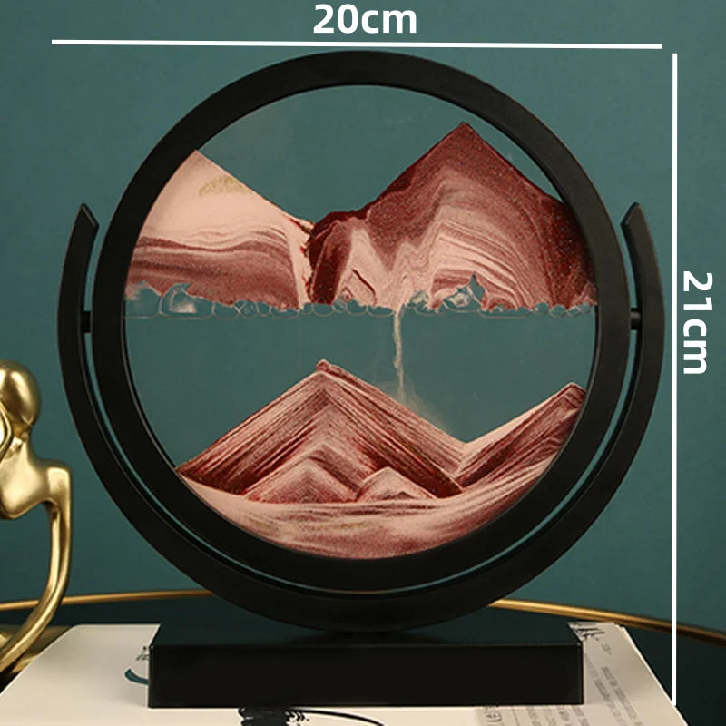 EternaFlow 3D Rotating Hourglass Sand Art