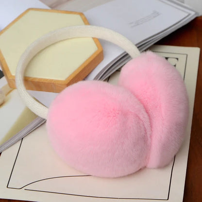 Luxury Fluff Rex Rabbit Fur Earmuffs