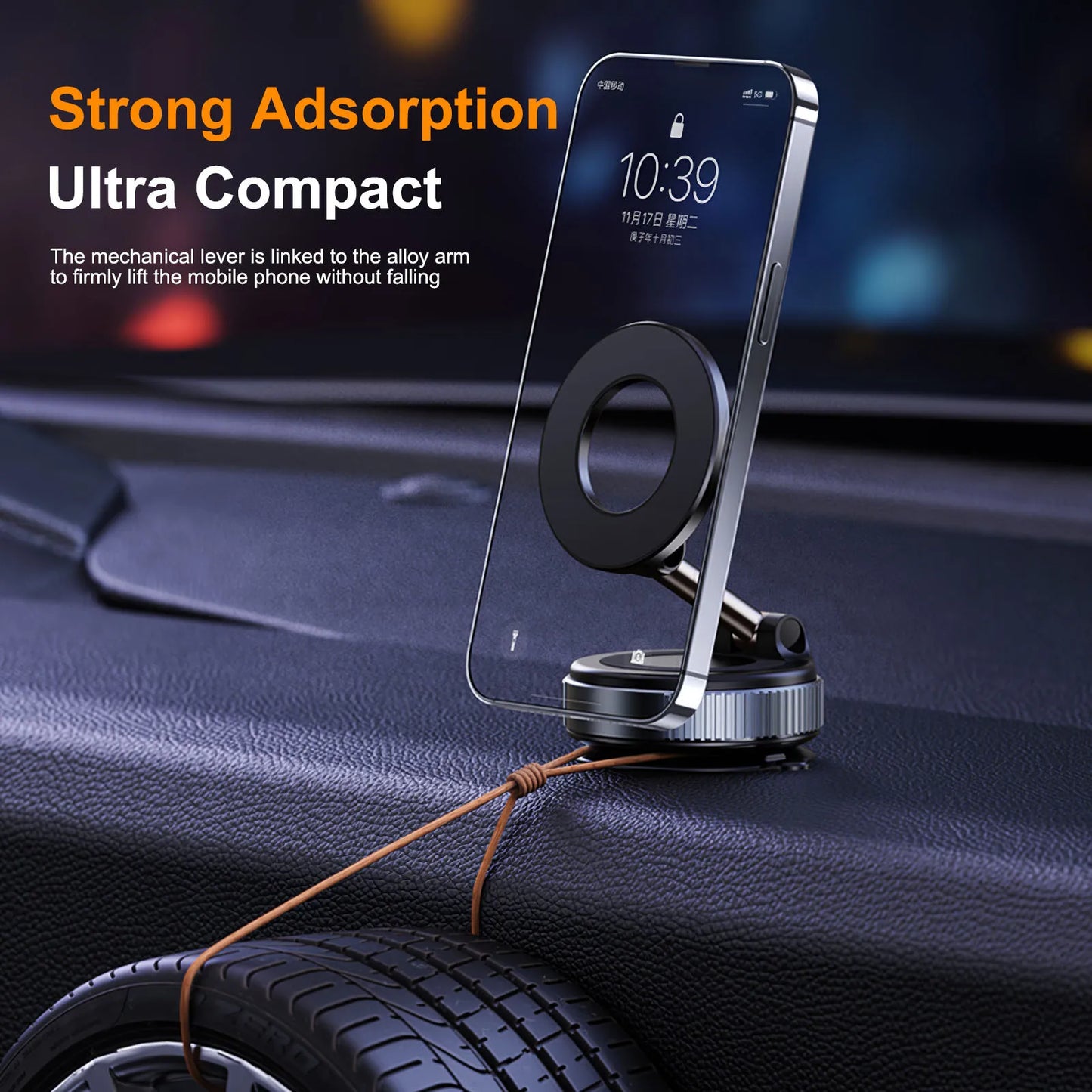 GripLock™ 360 Magnetic Phone Mount – Car, Desk & Anywhere in Between