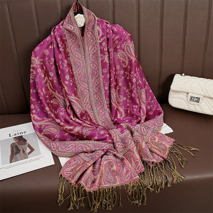 Elegance Paisley Winter Shawl
