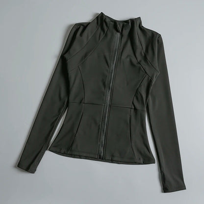 FlexFit Women's High Elastic Yoga Coat
