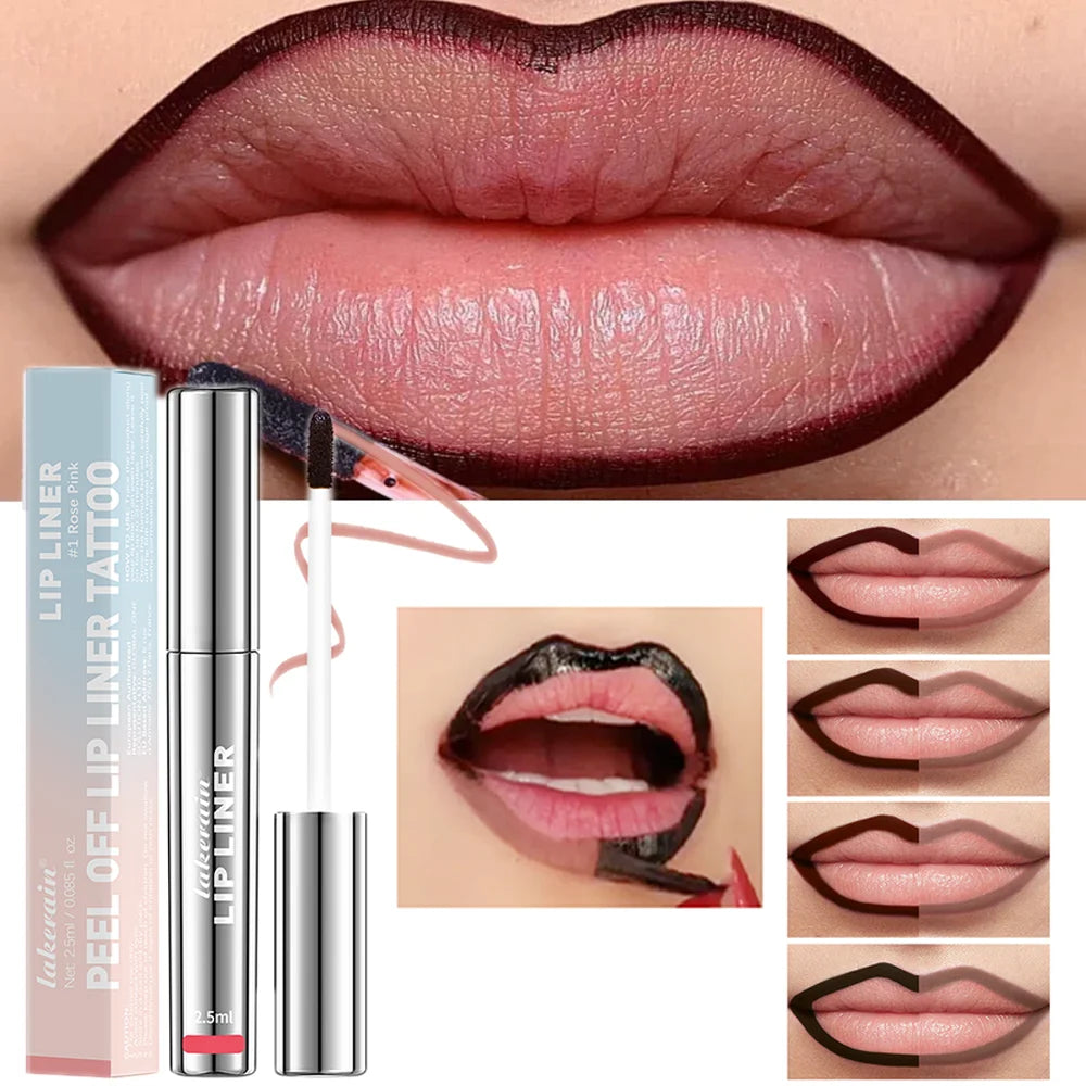 Peel & Reveal Waterproof Tattoo Lip Tint – Long-Lasting Matte Lip Stain & Contour Gloss