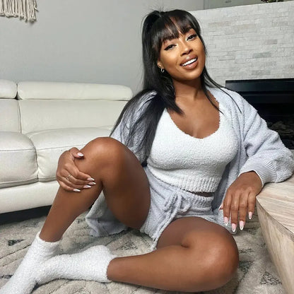 CozyChic 3-Piece Knit Loungewear Set