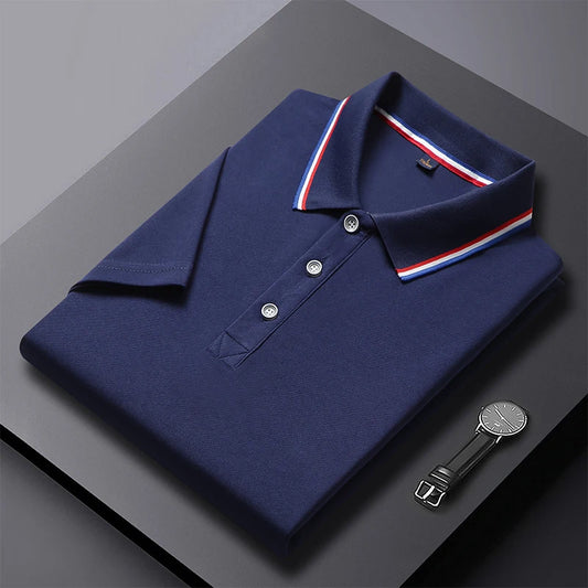 Men's Solid Color Polo Shirt