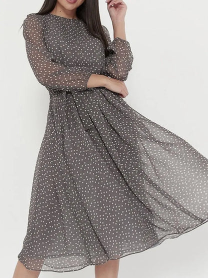 DotMuse Spring Chiffon Dress
