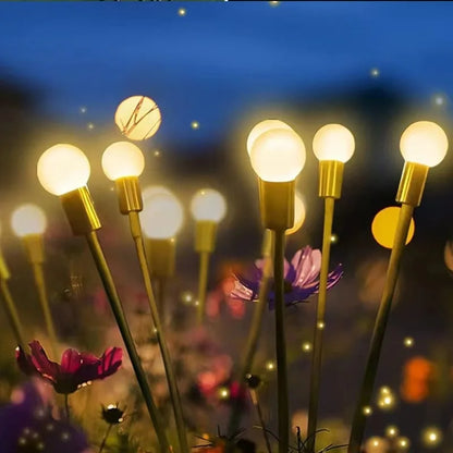 LumiGlow Solar Firefly Garden Lights – Waterproof, Vibrant & Wind-Swaying Outdoor Magic