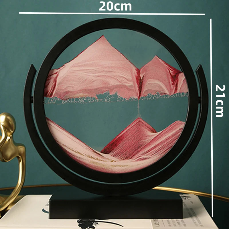 EternaFlow 3D Rotating Hourglass Sand Art