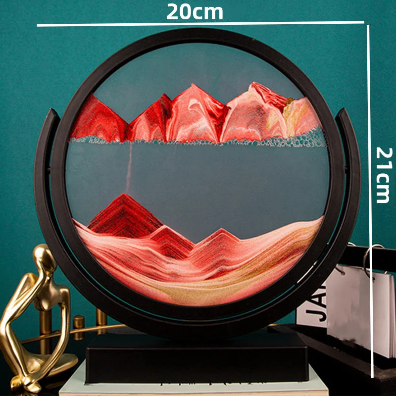 EternaFlow 3D Rotating Hourglass Sand Art