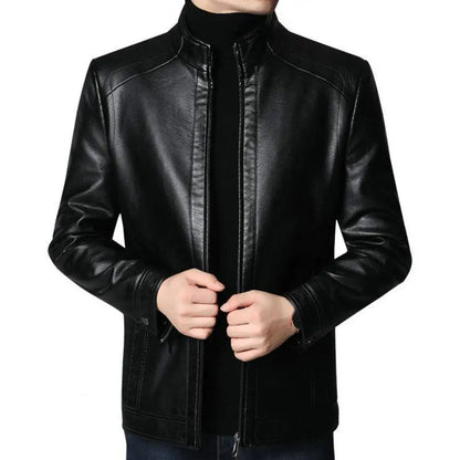 UrbanEdge Men's Slim Leather Blazer