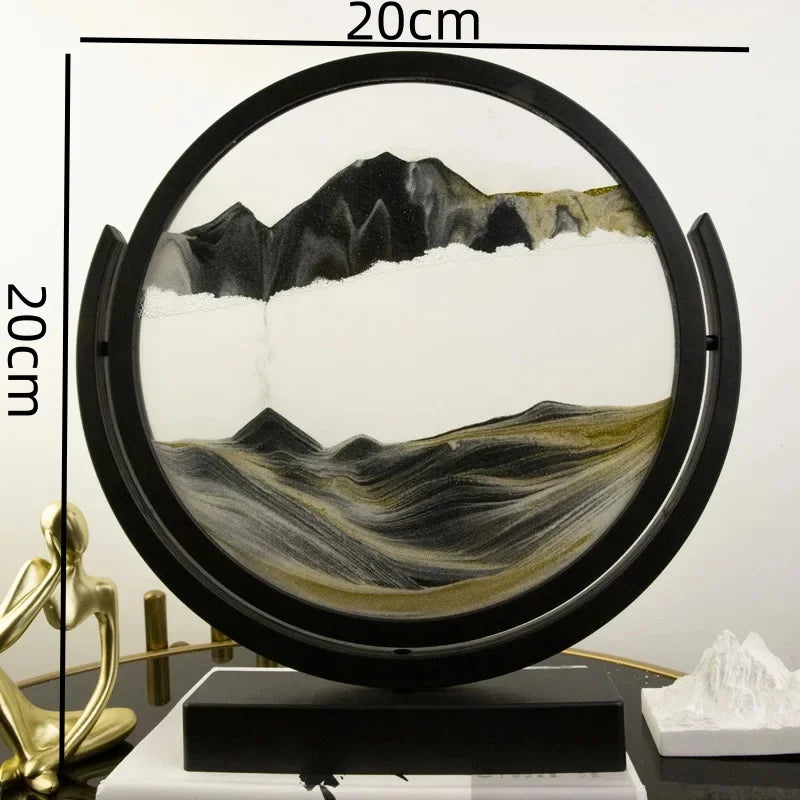 EternaFlow 3D Rotating Hourglass Sand Art