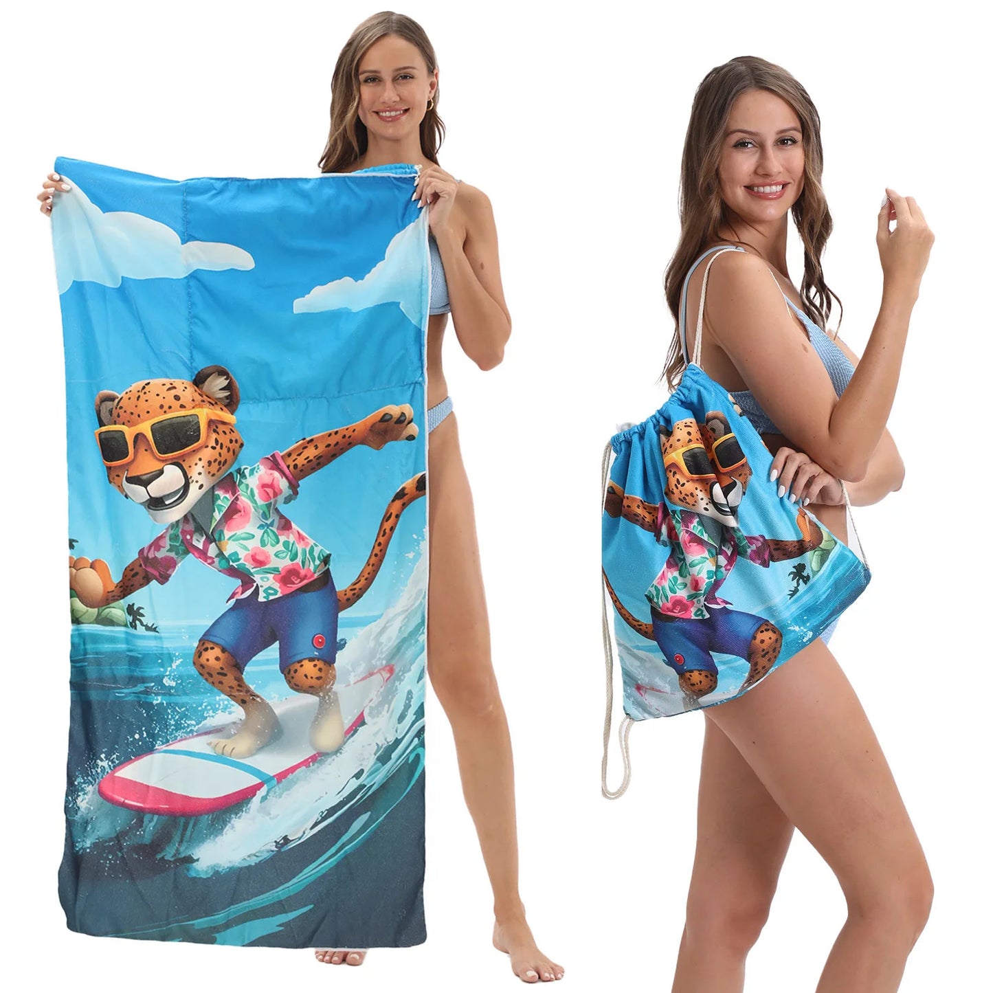 ToteTowel 2-in-1 Foldable Beach Towel & Carry Bag – Stylish, Portable, Ready to Go