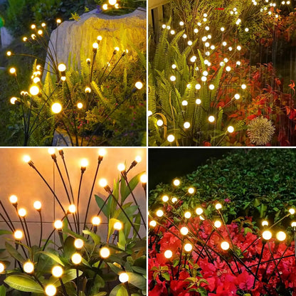 LumiGlow Solar Firefly Garden Lights – Waterproof, Vibrant & Wind-Swaying Outdoor Magic
