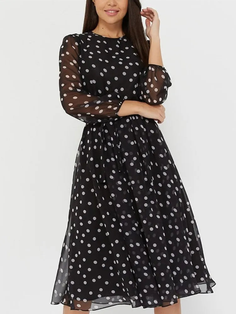 DotMuse Spring Chiffon Dress