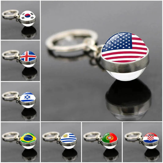 GlobePride Classic Flag Keychain