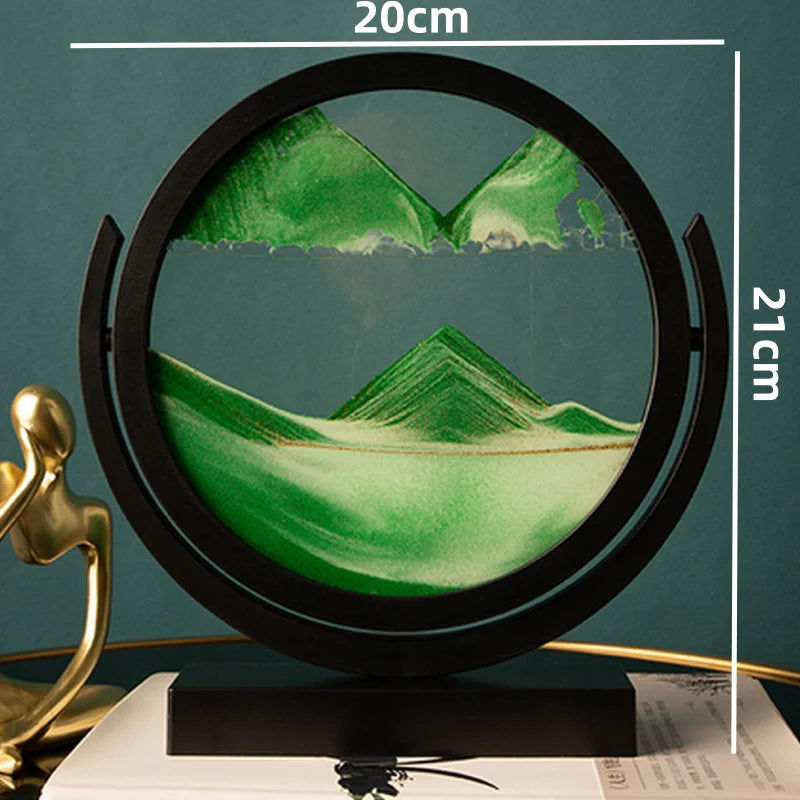 EternaFlow 3D Rotating Hourglass Sand Art