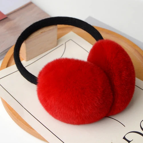 Luxury Fluff Rex Rabbit Fur Earmuffs