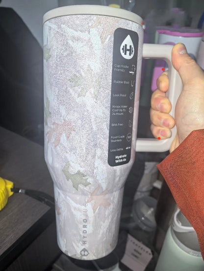 HydroJug 360 Tumbler – 32/40oz Triple-Wall Insulated Travel Mug with Flip Straw & Grip Handle