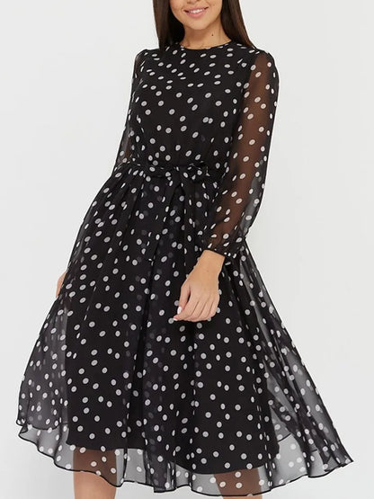 DotMuse Spring Chiffon Dress