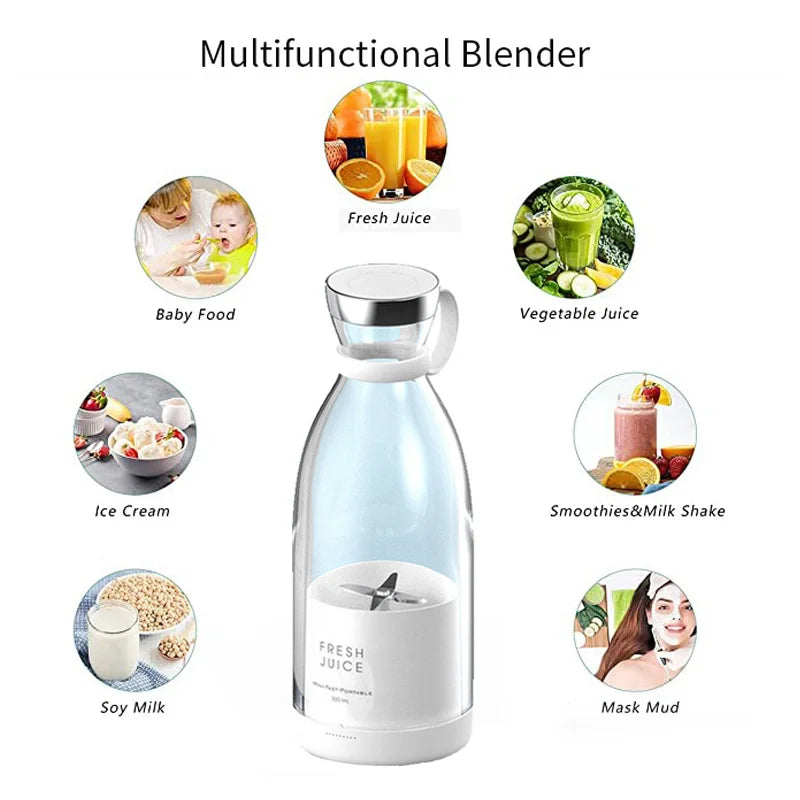 JuiceJet Go™ – USB Mini Travel-Sized Blender for Fresh Sips Anywhere