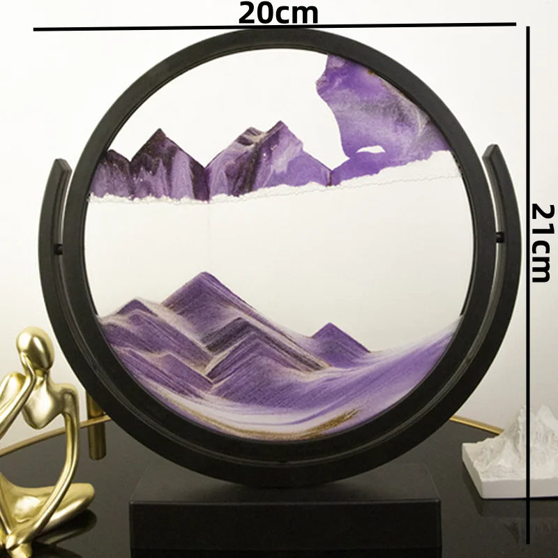 EternaFlow 3D Rotating Hourglass Sand Art