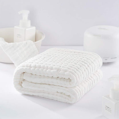 SnuggleNest Muslin Hooded Baby Towel – Ultra-Soft 100% Cotton for Newborns & Toddlers (32"x32")